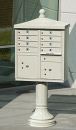 White CBU Mailbox Accessory Decorative Cap